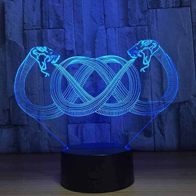 Yılan 3D Lamba Ouroboros