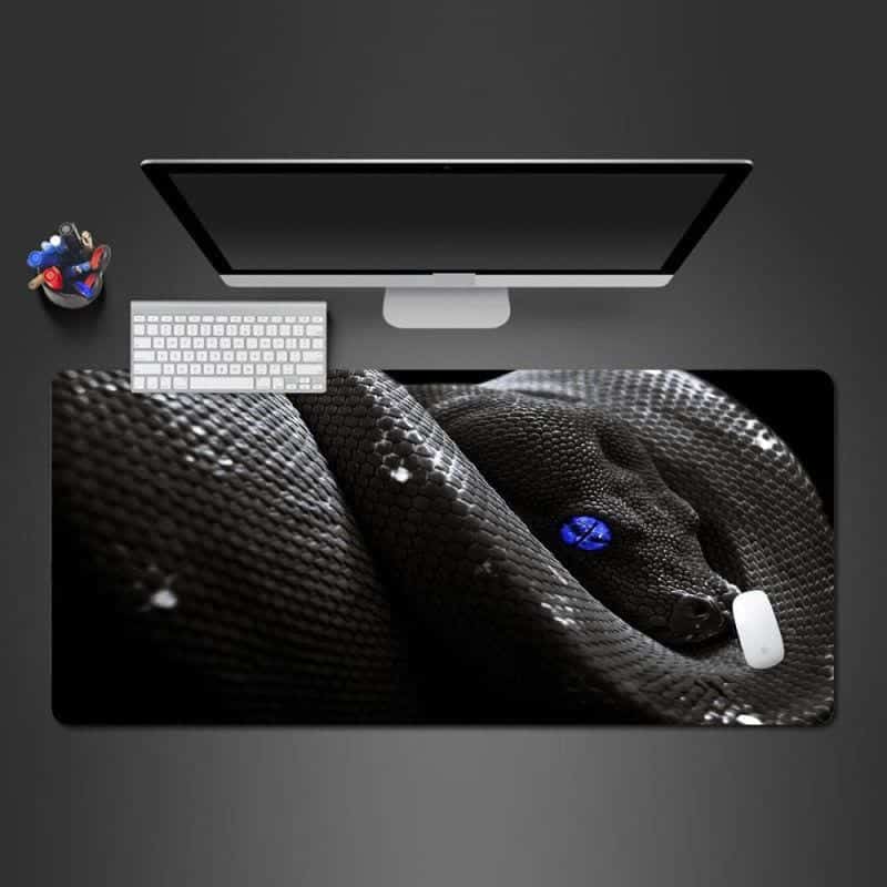 Yılan Mouse Pad Mavi Boa (Fare Altlığı) - Görsel 2