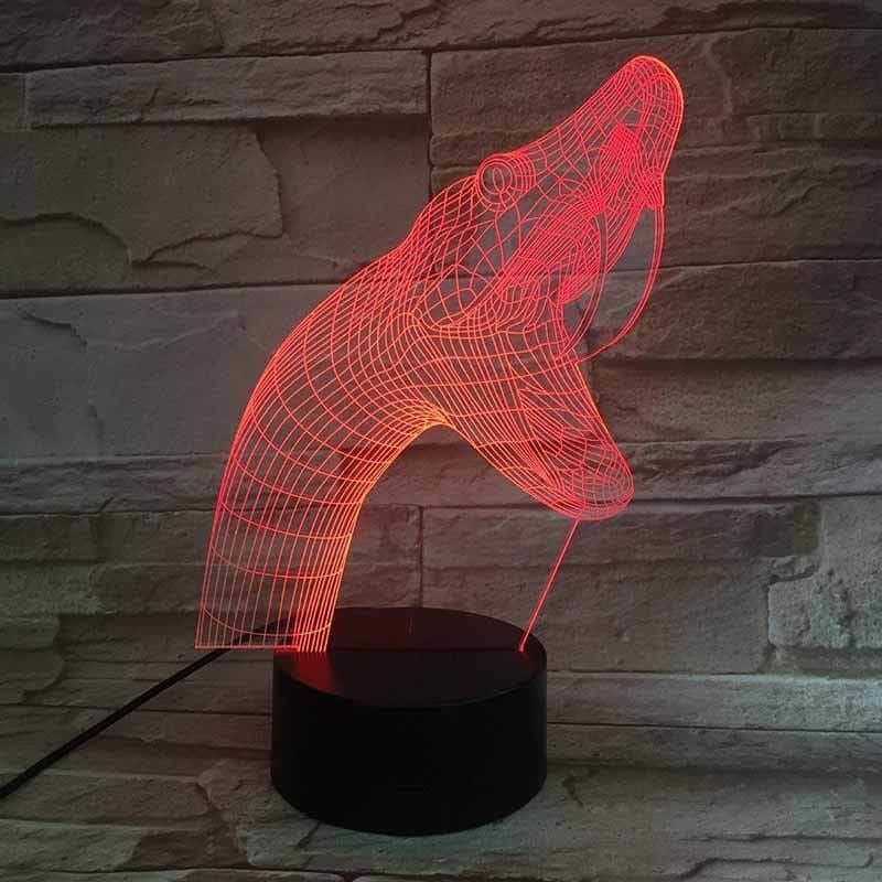 Yılan 3D Led Lamba Mamba - Görsel 2