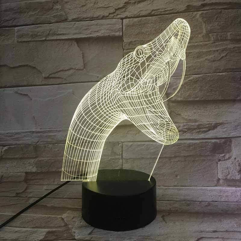 Yılan 3D Led Lamba Mamba - Görsel 6
