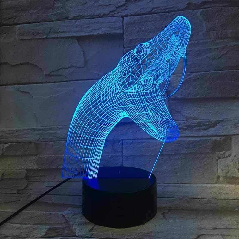 Yılan 3D Led Lamba Mamba