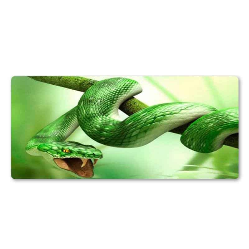 Yılan Mouse Pad Yeşil Çıngıraklı (Fare Altlığı)
