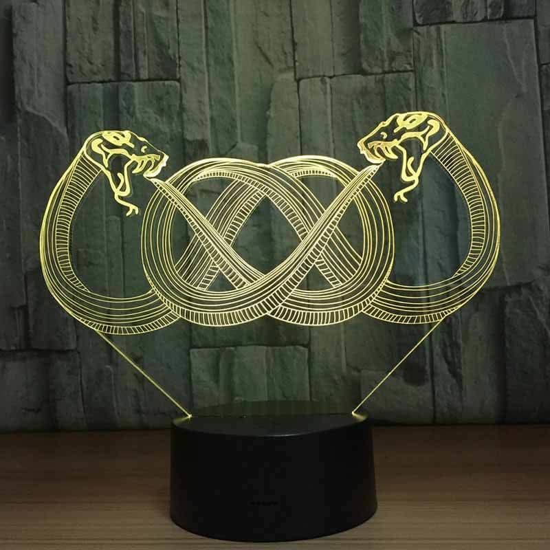 Yılan 3D Lamba Ouroboros - Görsel 4