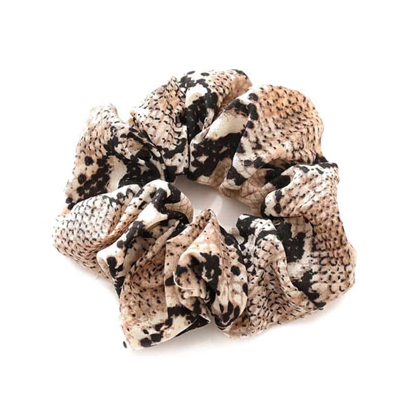 Yılan Saç Lastiği Bej (Scrunchies)