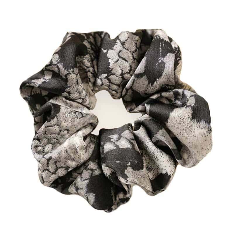 Yılan Saç Lastiği Gri (Scrunchies)