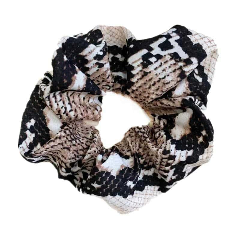Yılan Saç Lastiği Piton Baskılı (Scrunchies)