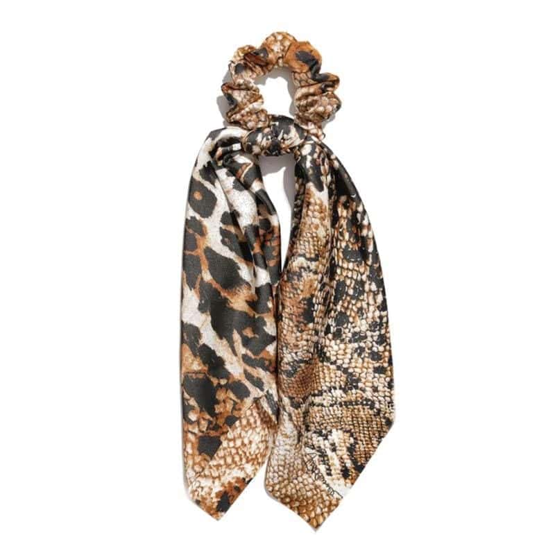 Yılan Saç Lastiği Leopar (Scrunchies)