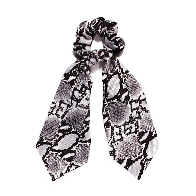 Yılan Saç Lastiği Gri Kurdele (Scrunchies)