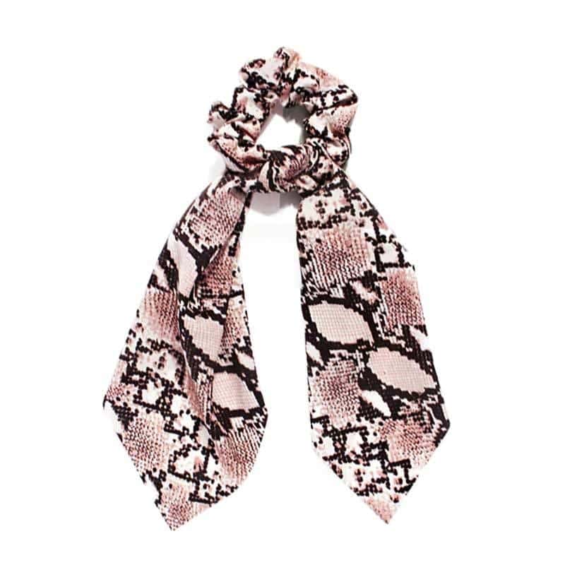 Yılan Saç Lastiği Pembe Kurdele (Scrunchies)