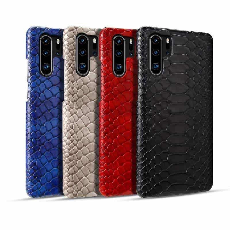 Yılan Derisi Telefon Kılıfı Huawei Lüks