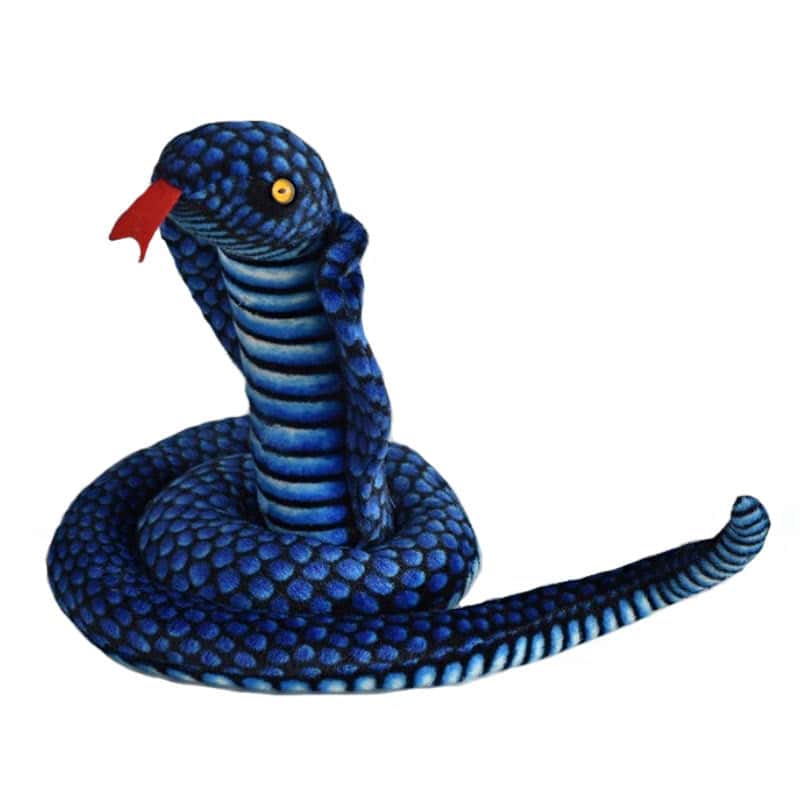Peluş Yılan Mavi Kobra