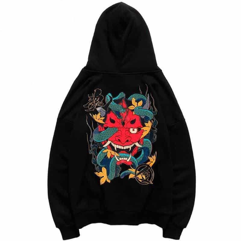 Yılan Desenli Sweatshirt Hannya